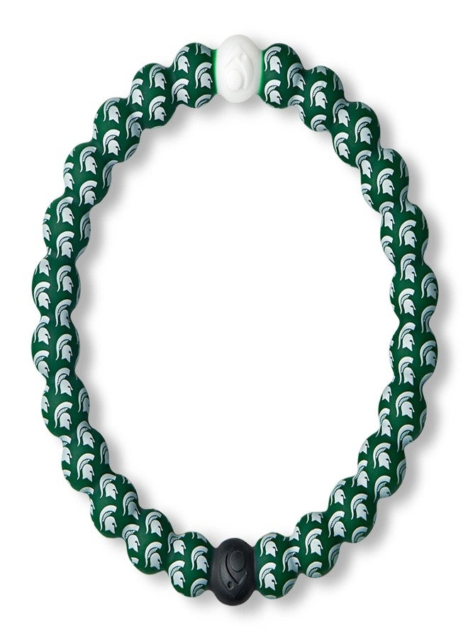 Lokai Collegiate Silicone Beaded Bracelet for Women & Men, Michigan State - Large, 7 Inch Circumference - Silicone Jewelry Fashion Bracelet Slides-On for Comfortable Fit - Image 1